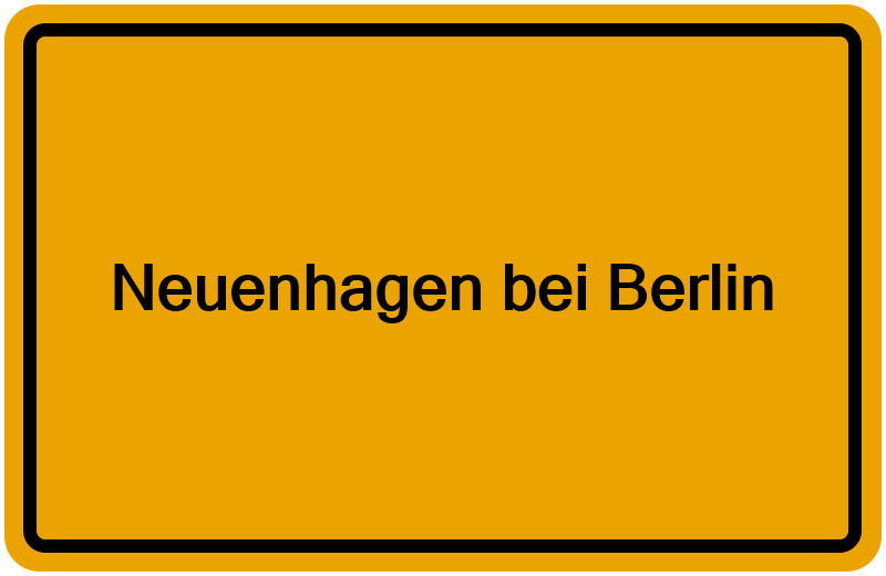 Handelsregisterauszug Neuenhagen bei Berlin